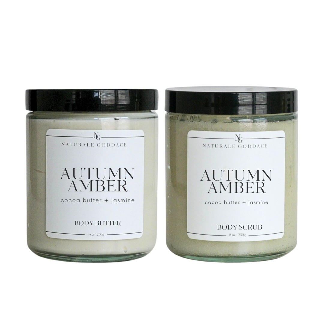 Autumn Amber Body Butter + Body Scrub
