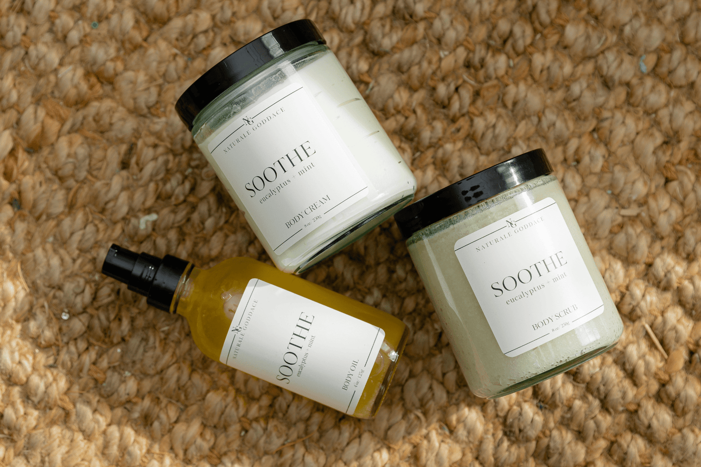 Soothe Essentials - Naturale Goddace | Clean + simple skincare - Bath & Body Set