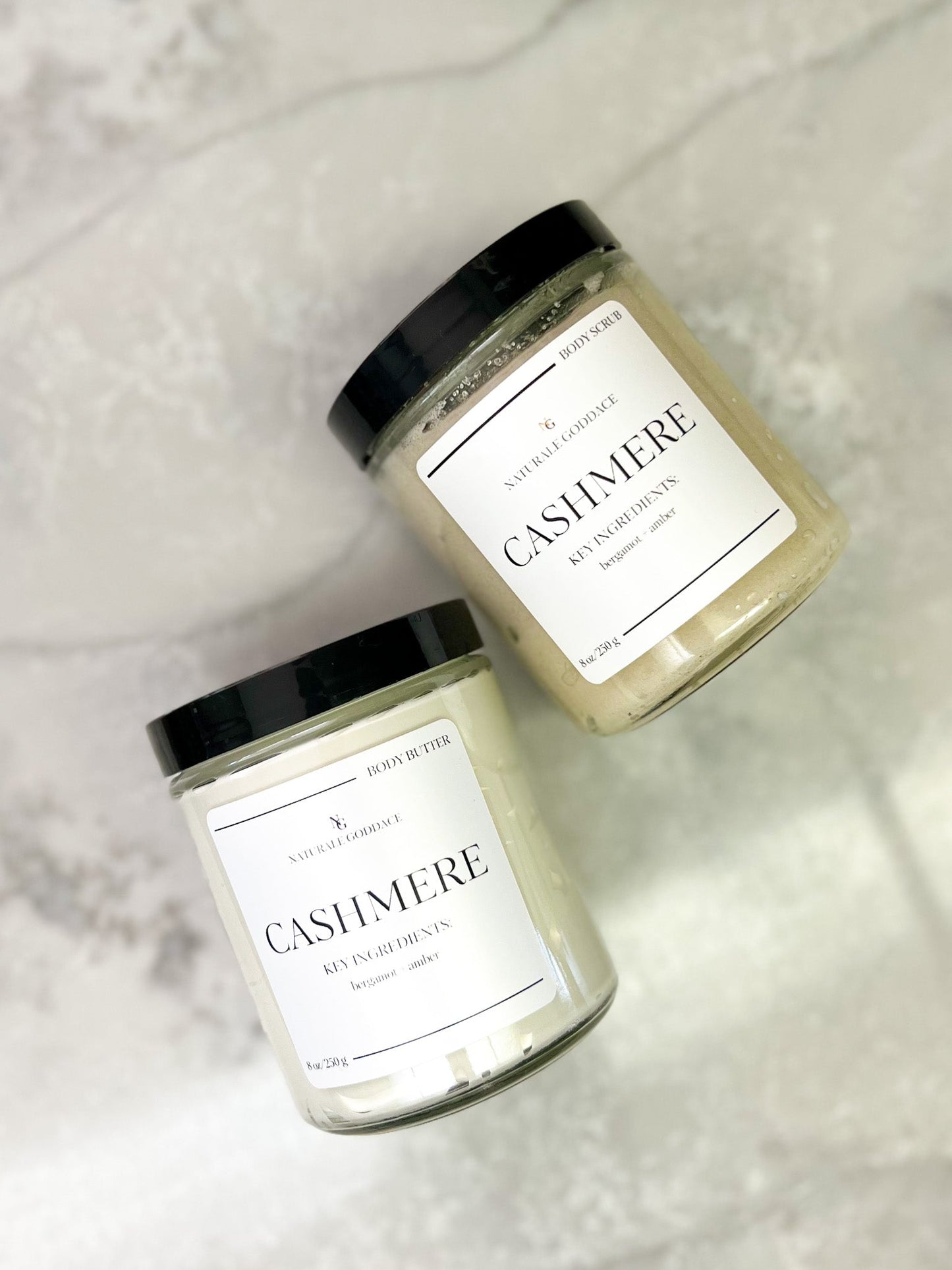 Cashmere Body Butter + Scrub - Naturale Goddace-Bath & Body Set