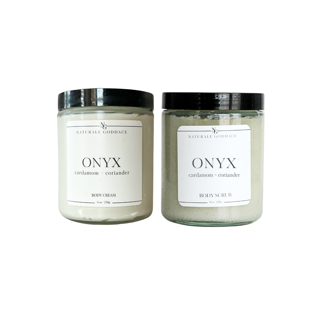 Onyx Body Cream + Body Scrub