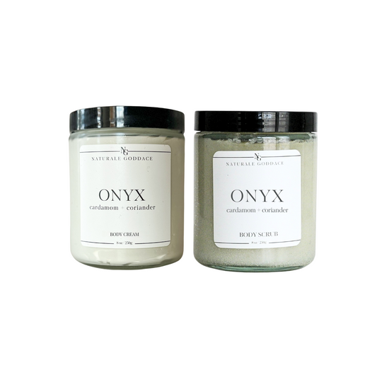 Onyx Body Cream + Body Scrub