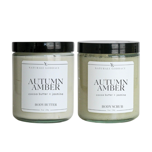 Autumn Amber Body Butter + Body Scrub