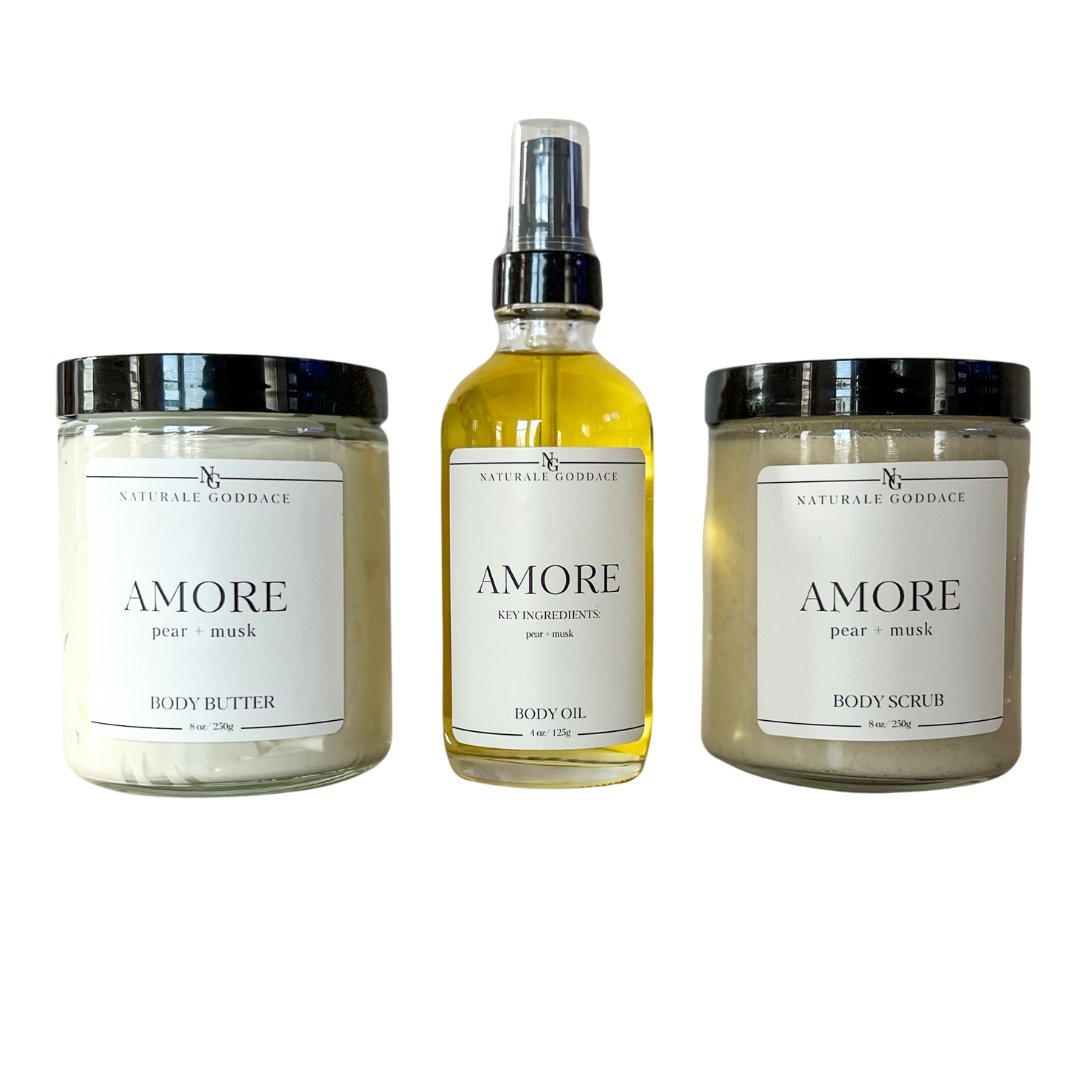 Amore Ritual Set - Naturale Goddace | Clean + simple skincare - Bath & Body Set