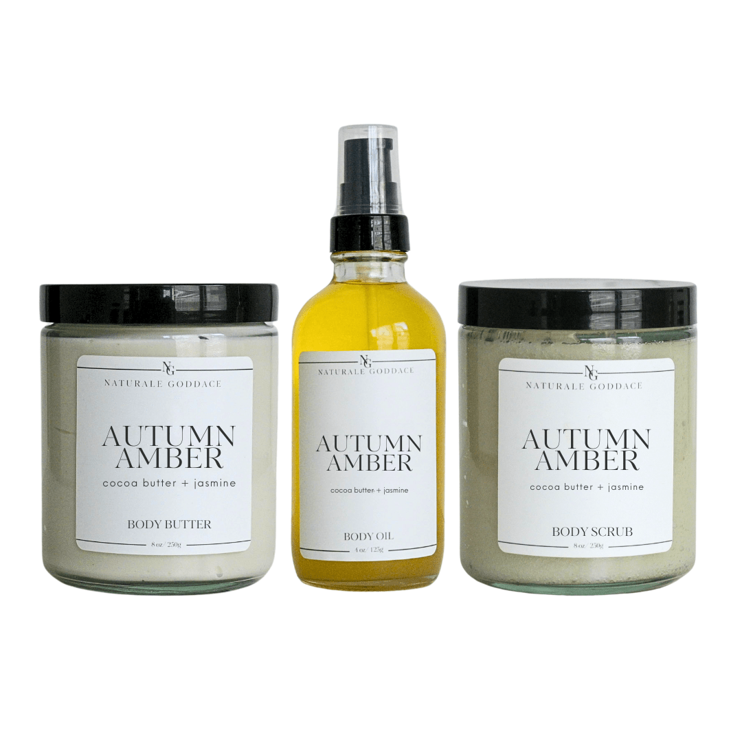 Autumn Amber Ritual Set - Naturale Goddace | Clean + simple skincare - Bath & Body Set