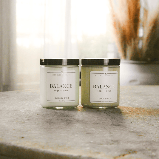 Balance Body Butter + Body Scrub - Naturale Goddace | Clean + simple skincare - Bath & Body Set