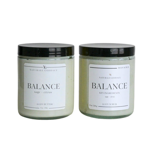 Balance Body Butter + Body Scrub - Naturale Goddace | Clean + simple skincare - Bath & Body Set