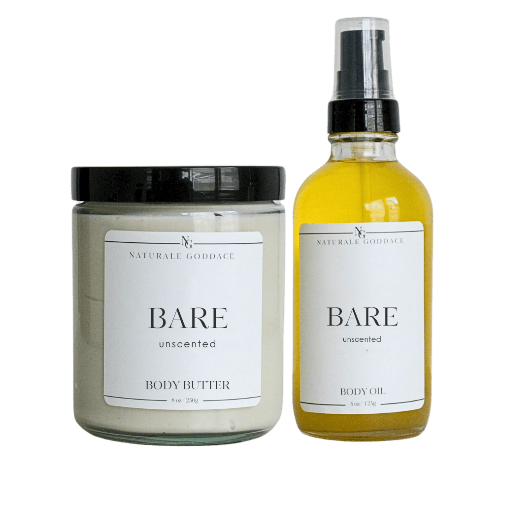 Bare Body Butter + Body Oil - Naturale Goddace | Clean + simple skincare - 