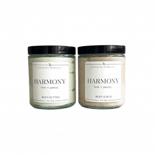 Harmony Body Butter + Body Scrub - Naturale Goddace | Clean + simple skincare - 