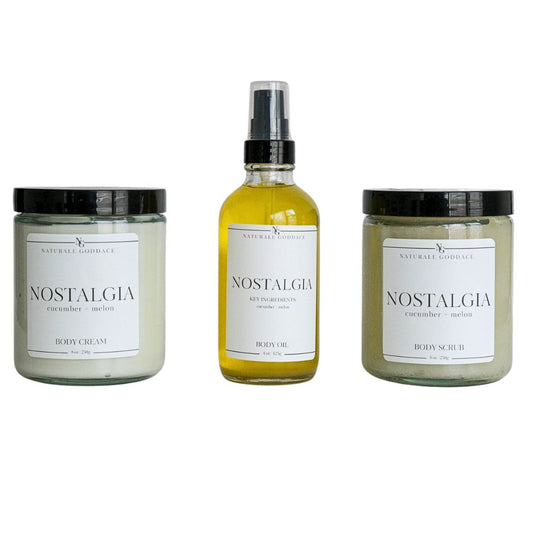 Nostalgia Essentials - Naturale Goddace | Clean + simple skincare - Bath & Body Set