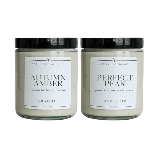 Perfect Pear + Autumn Amber Body Butter - Naturale Goddace | Clean + simple skincare - Whipped Body Butter