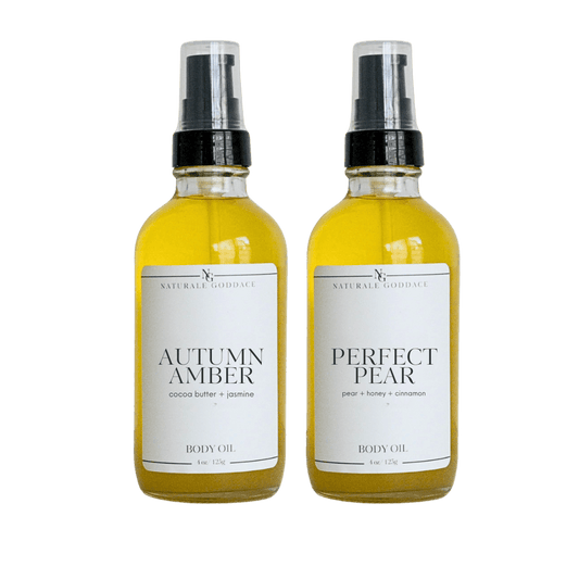 Perfect Pear + Autumn Amber Body Oil - Naturale Goddace | Clean + simple skincare - Body Oil