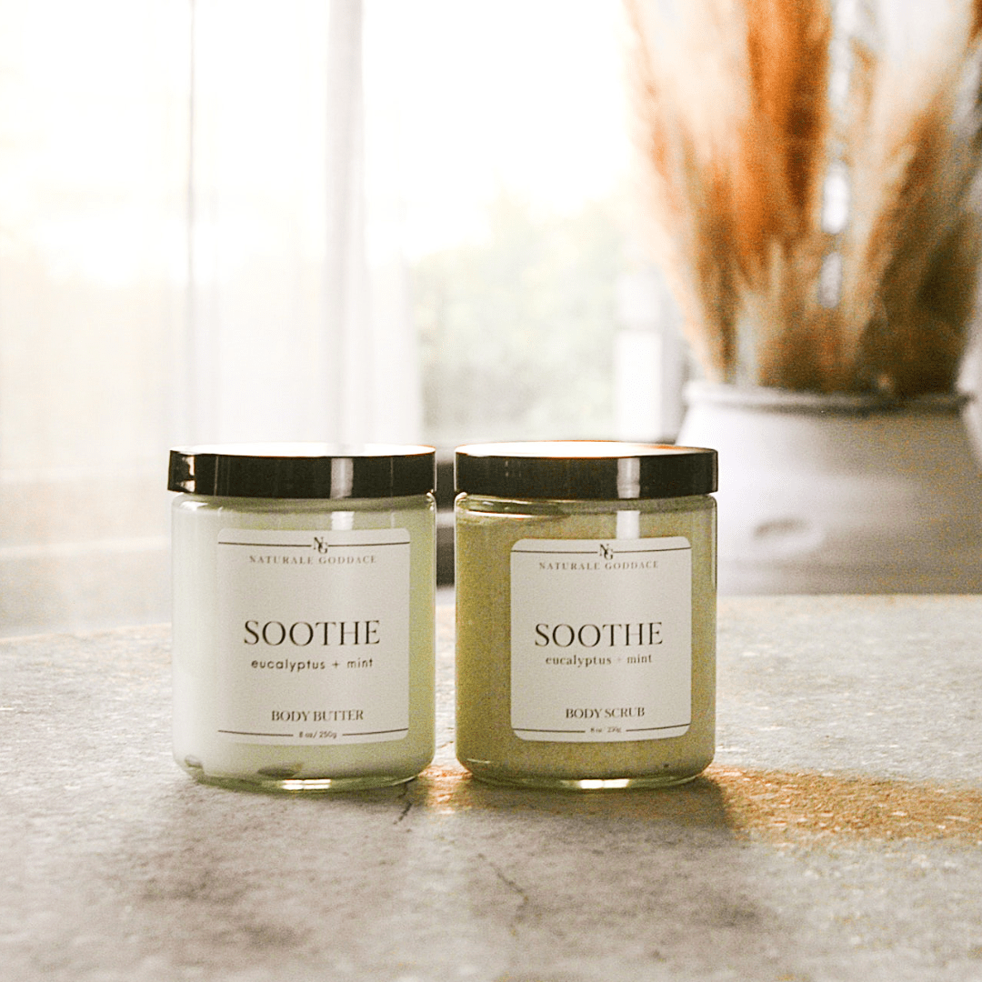 Soothe Body Butter + Body Scrub - Naturale Goddace | Clean + simple skincare - Bath & Body Set