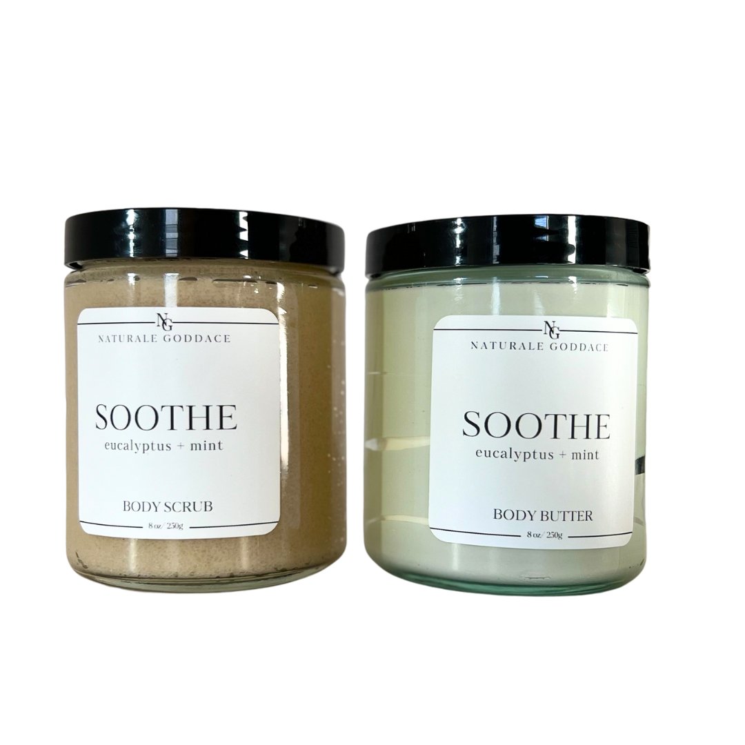 Soothe Body Butter + Body Scrub - Naturale Goddace | Clean + simple skincare - Bath & Body Set