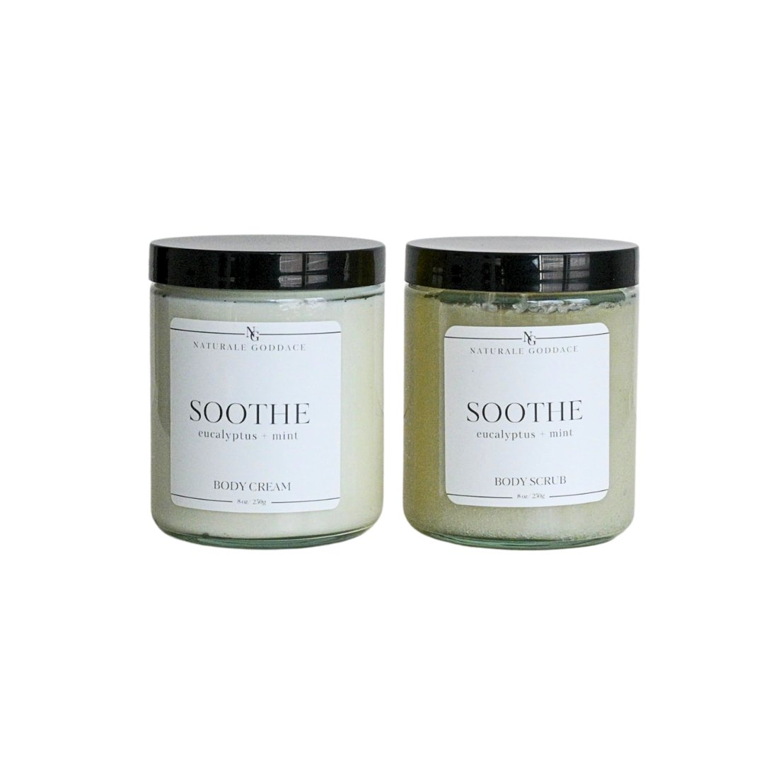 Soothe Body Cream + Body Scrub - Naturale Goddace | Clean + simple skincare - Bath & Body Set