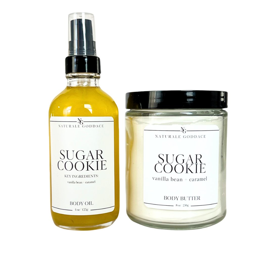 Sugar Cookie Body Butter + Body Oil - Naturale Goddace | Clean + simple skincare - Bath & Body Set