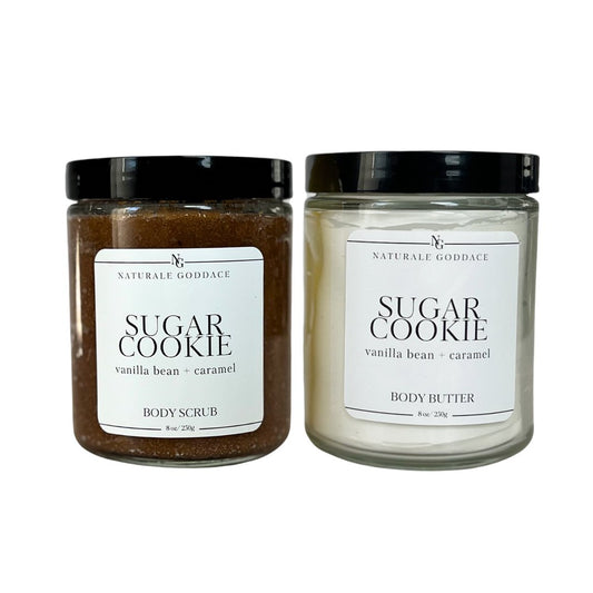 Sugar Cookie Body Butter + Body Scrub - Naturale Goddace | Clean + simple skincare - Bath & Body Set