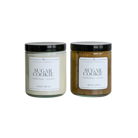 Sugar Cookie Body Cream + Body Scrub - Naturale Goddace | Clean + simple skincare - Bath & Body Set