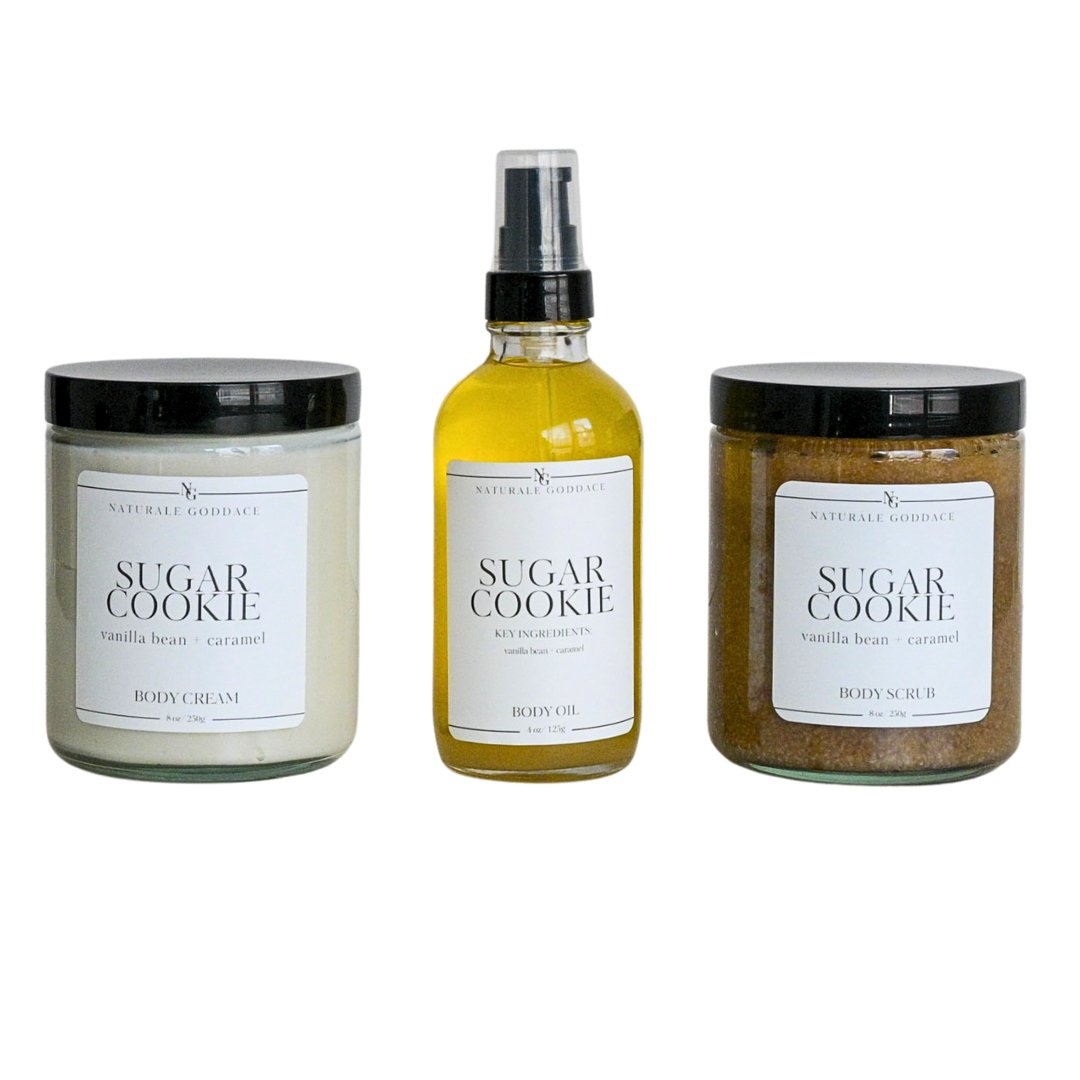 Sugar Cookie Essentials - Naturale Goddace | Clean + simple skincare - Bath & Body Set