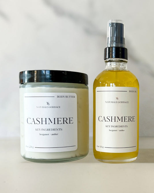 Cashmere Body Butter + Body Oil - Naturale Goddace | Clean + simple skincare-Bath & Body Set