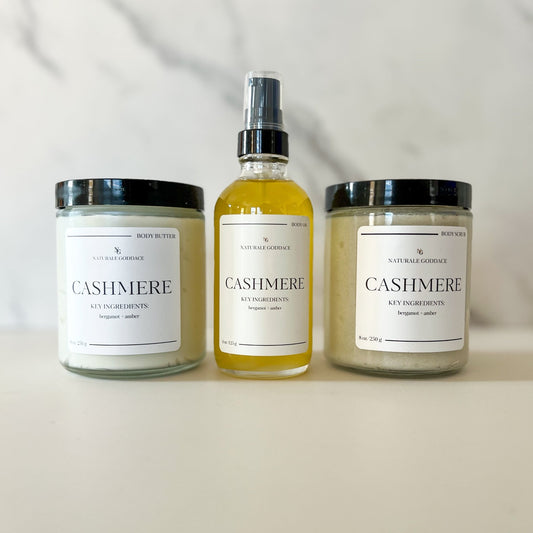Cashmere Ritual Set - Naturale Goddace | Clean + simple skincare-Bath & Body Set