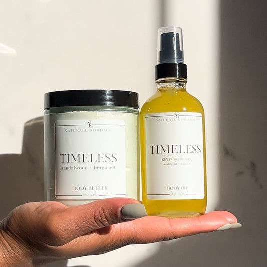 Timeless Body Butter + Body Oil - Naturale Goddace | Clean + simple skincare-Bath & Body Set